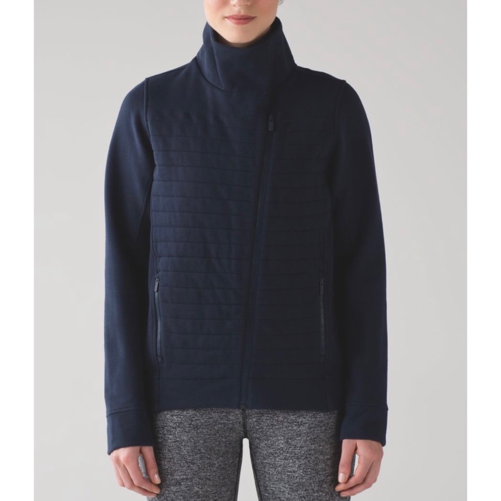 Lululemon Navy Fleece to Be True Zip Up Jacket 4 - Picture 1 of 8